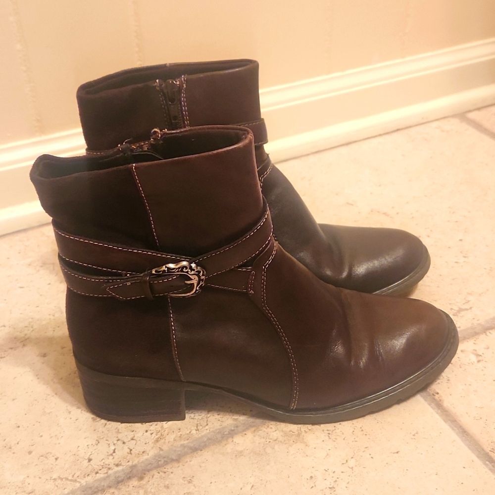 BareTraps Dark Brown Ankle Booties
